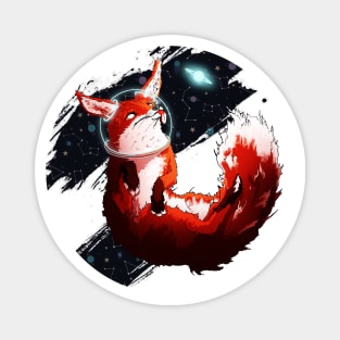 Cute Space Fox with an astronaut helmet Magnet